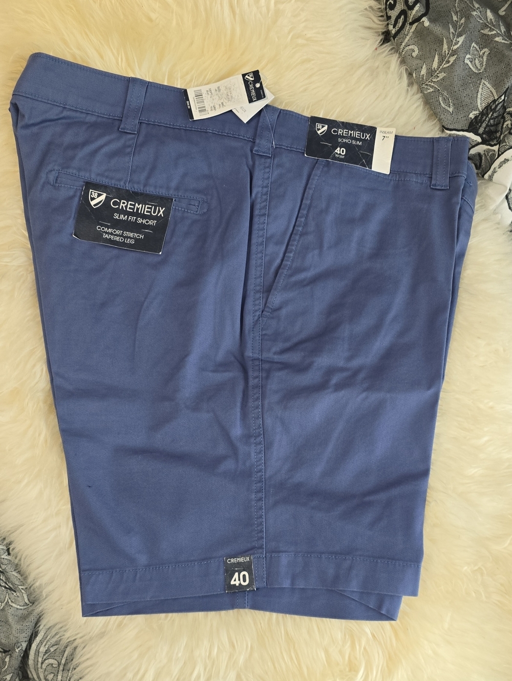 Cremieux Slim Flat-Front Shorts